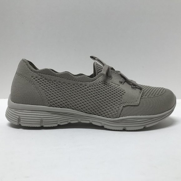 Skechers Washable Knit Slip-On Shoes - Seager in Taupe - Picture 9 of 16
